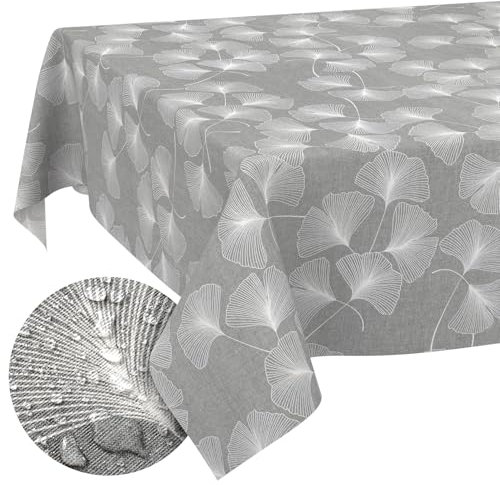 Stoff Tischdecke Tischwäsche Textil Tischtuch Baumwolle Polyester Gewebe abwaschbar pflegeleicht, in rund oval eckig Pusteblume 100x140cm Schnittkante