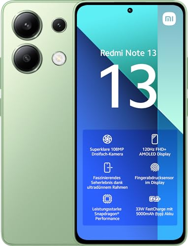 Xiaomi Redmi Note 13 8GB+128GB Green (Version Française + 2 Ans de Garantie)