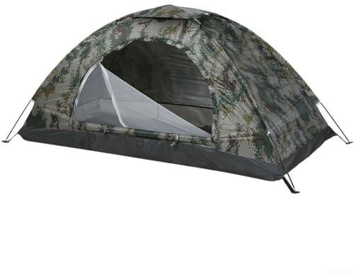 Sileduove Camping Zelt, Kuppelzelt, Ultraleichtes tragbares Camping-Gartenzelt für1-2 Personen mit Anti-UV-Beschichtung(1 Person Digital Camouflage)