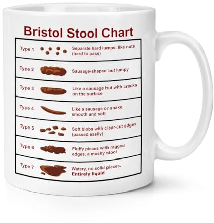 Bristol Stool Chart 10oz Mug Cup - for Nurses Doctors Medical Students Poo Funny