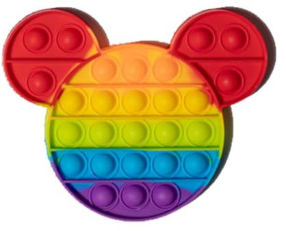 Ranzah Mouse Cartoon Fidget Toy |Push Pop Bubble Sensory Poppet Toys For Kids And Adults| Rainbow Popper Pop Up Toys For Fun|Autism Special Needs Silicone Stress Reliever Fidget Toys (Mouse)
