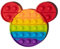 Ranzah Mouse Cartoon Fidget Toy |Push Pop Bubble Sensory Poppet Toys For Kids And Adults| Rainbow Popper Pop Up Toys For Fun|Autism Special Needs Silicone Stress Reliever Fidget Toys (Mouse)