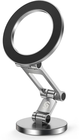 SYNCWIRE MagSafe Car Mount for Dash & Tesla Screen, All-Metal Magnetic Phone Holder, Flexible Three-Axis 360° Rotation Strong Magnets for iPhone 16 15 14 13 Pro Max