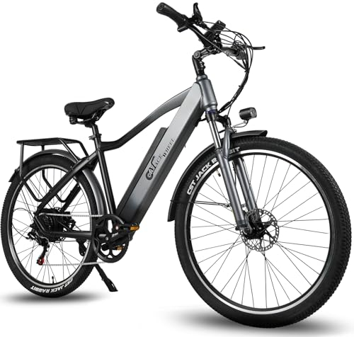 Skivogr E Bike Elektrofahrräder Citybike, 27.5 MTB Mountainbike, 48V 17Ah Akku, E-Trekking Elektro Fahrrad Erwachsene, DREI Fahrmodi, Hydraulische Scheibenbremsen, Elektrofahrrad Herren Damen