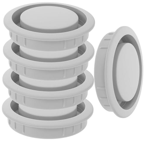 HOMSFOU Belüfter 5st Abdeckung Der Lüftungsöffnungen Einbaulüftungskappe Schrankdekoration Abluftgitter Lüftungsgitter Mesh-loch-luftschlitze Schrankuntersichtsöffnungen Kleines Luftloch Plastik