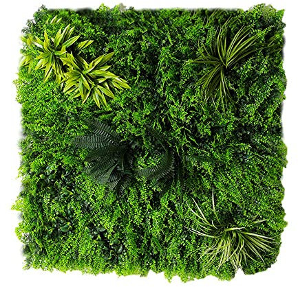 HKFBHFKM Künstliche Pflanzen Rasen Wand Pflanzenwand Matten, Sichtschutz am Zaun oder Balko, Faux Plant Hecke Wall Hintergrund Wandbegrünung for Garten Hochzeits Dekoration(4)