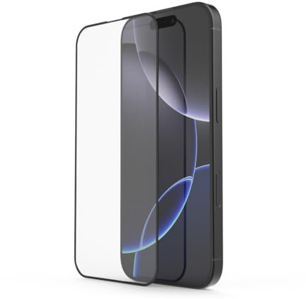 Hama Handy Schutzglas D3O für iPhone 16 Pro Max (Displayschutz bruchsicher, Anti-Fingerprint, Handyglas mit Montagehilfe, Vollschutz 10H, case-friendly, kratzfest, Displayglas iPhone)