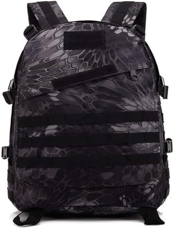Militär Rucksack Taktischer Rucksack 45L Wasserdicht 3D Militärischer Taktischer Rucksack Jagdangriffstasche Camping Pack Wandern Klettern Outdoor Rucksack(Python Black), one color, Python Black