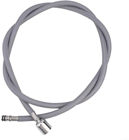 Gettimore Flexible Pull Out Kitchen Faucet Hose Replacement 1.5-Meter G1/2 Female Thread Fits Most Spray Heads(Snap-Gray)