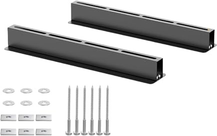Dasbsug Lot de 2/3 étagères de garage robustes et réglables en acier au carbone - Système de rangement multifonction pour matériel de camping - Étagère haute résistance