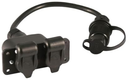 Adapter 3-polig 12V für Traktor und Landmaschinen, elektrischer Anschlussadapter 3-poliger Stecker auf 12V Verbindung, robustes Adapterkabel für landwirtschaftliche Geräte, zuverlässige Stromverbindun
