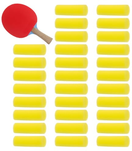Juego de cepillos de limpieza de esponja para Raqueta de Tenis de Mesa, Cepillo de pegamento de Tenis de Mesa cilíndrica,Esponja Limpie Cepillo Esponja - Toalla para Raqueta, Pegamento de Diez