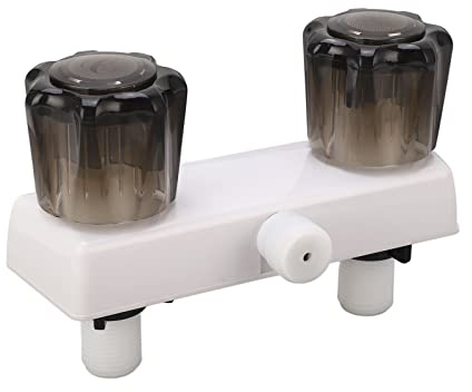 Zisemeil Rubinetto doccia da bagno per , liscio, anti-scoppio, miscelatore per doccia resistente, controllo valvola per roulotte, e (bianco)