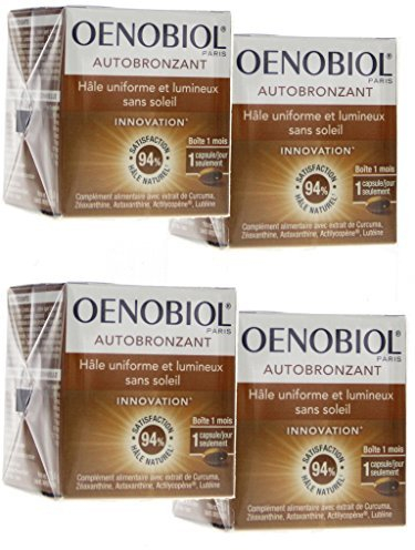 Oenobiol Autobronzant Hâle uniforme et lumineux sans soleil - Lot de 4 boites by Oenobiol