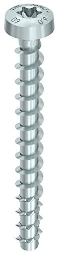 HECO 48491 MMS Plus Halbrundkopf 7.5X 50 verzinkt Multi-Monti Schraubanker mit Zulassung, 7.5 x 50 mm, 100 Stück