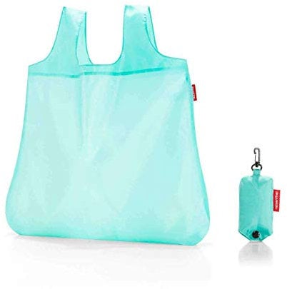 Reisenthel mini maxi shopper pocket Einkaufstasche, Polyester, glacier blue, 60 x 7 x 43.5 cm