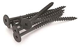 Fastcap PH.BL 7,6 cm schwarze Powerhead-Holzschrauben, 150 Stück