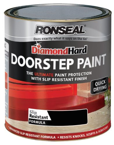 Ronseal DHDSPB750 750ml Diamond Hard Doorstep Paint - Black by Ronseal