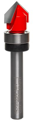 Freud 1/2 (Dia.) V Grooving Bit with 1/4 Shank (20-502)