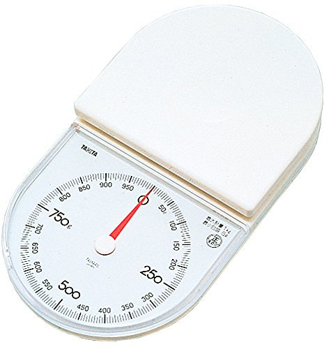 Tanita 1445-WH Cooking Scale, Kitchen Scale, Cooking, Analog, 2.2 lbs (1 kg), Increments of 0.2 oz (5 g), White