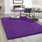 Shaggy Teppich Farbe Hochflor Langflor Teppiche Modern Uni Farben, Farbe:Lila, Maße:140x200 cm