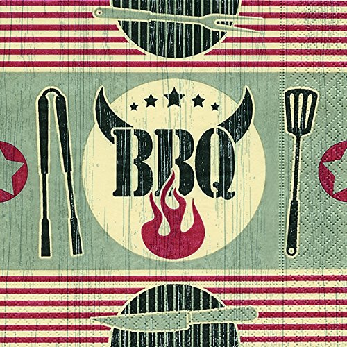 PAPER+DESIGN Servietten 20 St. FSCMix 25x25 cm, Five star BBQ