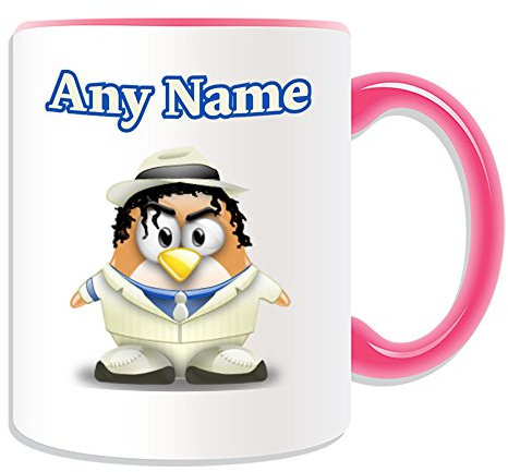 Unigift, tazza con scritta in lingua inglese Michael Jackson (lingua italiana non garantita), Ceramica, rosa