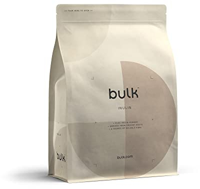 Bulk Inulina in polvere, Alto tenore di fibre, 500g, 100 porzioni