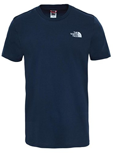 The North Face Herren T-Shirt Herren Simple Dome T-Shirt, Urban Navy/TNF White, L, T92TX5M6S
