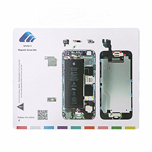 CHUANGB Tapis de projet magnétique pour iPhone 6 avec vis et guide de réparation