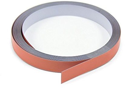 SteelFlex® Gloss White & Premium Self Adhesive Steel Tape for Creating a Surface Magnets Will Stick To - 12.5mm Wide - 5m Length - Pack of 2