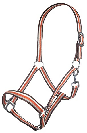 HKM Linz Halfter schwarz/rost/elfenbein/beige Shetty