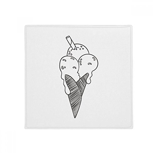 DIYthinker schwarz Outline Sesam Kekse EIS Anti-rutsch Boden Pet Matte quadratisch Home Kitchen Tür 80 cm Geschenk