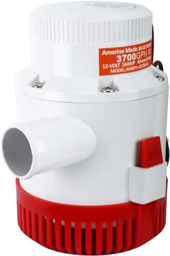 FreeTec Pompa di sentina elettrica per barche 3700 GPH 12 V