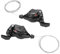 1 Paar Fahrrad Schalthebel 3x7, Fahrrad Links/Rechts Trigger Shifter Schaltwerk Bike Speed ​​(3 * 9)