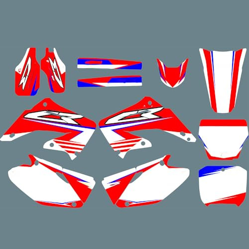 mxp DST0802 3M Adesivi per motocross con grafica per moto da cross, kit di adesivi adatti per Honda CR125 CR250 2002-2012