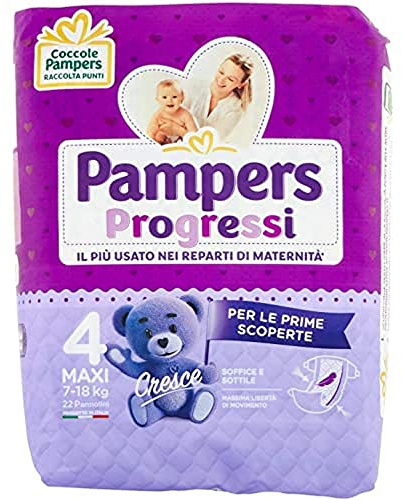Pampers Progressi Maxi 22 Windeln, Größe 4 (7-18 kg)