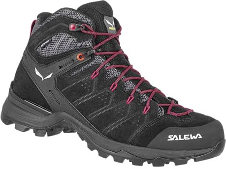 Salewa Alp Mate Mid Women's Damenwanderstiefel, Schwarz, 3.5