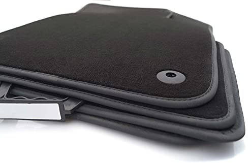 Fußmatten Volvo XC40 - Velours Matten Original Qualität Automatten Matten Set 4-teilig Nubukleder Schwarz