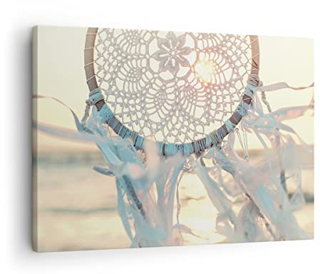 ARTTOR Bilder auf Leinwand 70x50cm Wandbild Sonstige Kultur - 4554 | Boho Ornament Anhänger Klein Wanddekoration Wohnzimmer Schlafzimmer Wanddeko Wand Kunstdruck Wandkunst Wall Decor ARTTOR