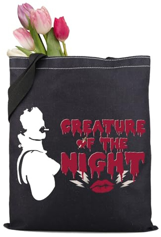 XYANFA Rocky Horror Cosmetic Bag - Picture Show Gift Fans Horror Movie Themed Gifts, Creature Night Tote Bag, big