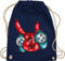 Turnbeutel Rucksack - Nerd Geschenke - Zock n' roll Hand mit Controller - Unisize - Navy Blau - zocken geschenk zocker geschenkideen nerdige sprüche gamer gaming geeks nerdgeschenk nerds computer
