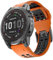 ISABAKE Sport Armband Kompatibel mit Fenix 7, Silikon Ersatzarmband kompatibel mit Fenix 6/Fenix 5 Plus/Fenix 6 Pro/Forerunner 935/Forerunner 945/Approach S60/Quatix 5,QuickFit Uhrenarmband 22mm