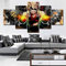 TONATO Leinwand Bild - 5 Stück - Anime My Hero Academia Bakugou Katsuki Poster - Wand Kunstdruck - Gemälde Auf Leinwand - Kinderzimmer Dekoration.,A,L