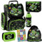 Goldkids 6er Set Schulranzen Ranzen Tornister Schulrucksack Federmappe Turnbeutel Turnsack Brotdose Trinkflasche Aufgabenheft Game Motiv ab 1 Klasse