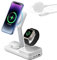 ESR 100W 6-in-1 Charging Station with CryoBoost, Compatible with MagSafe Charger Stand, Magnetic Wireless Charger for iPhone 16/15/14/13/12 Series, AirPods 4/3/AirPods Pro, White