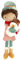 Little Dutch 4567 Stoffpuppe Kuschelpuppe Weihnachten Jake mit Schneemann (35 cm)