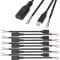 RUNCCI-YUN 10Pcs Queue de cochon USB Type-C mâle femelle,22AWG 5V 3A mâle femelle USB-C vers fil nu à 2 broches,USB type C rallonge de câble, prise USB C à souder (25 cm)