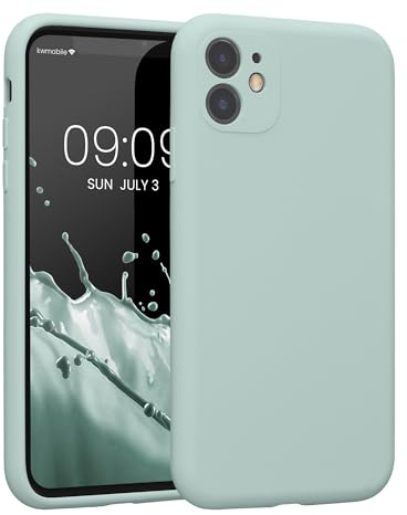 kwmobile Case Compatible with Apple iPhone 11 Case - Slim TPU Silicone Phone Cover - Soft Touch Finish - Cool Mint