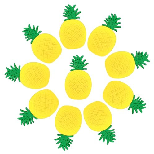 GANAZONO 10 Stück Ananas-Magnete Für Kreuzfahrt-Türdekorationen Ananas-Aufkleber Whiteboard-Ananas-Magnete Für Auto- -Magnet -Geschenk